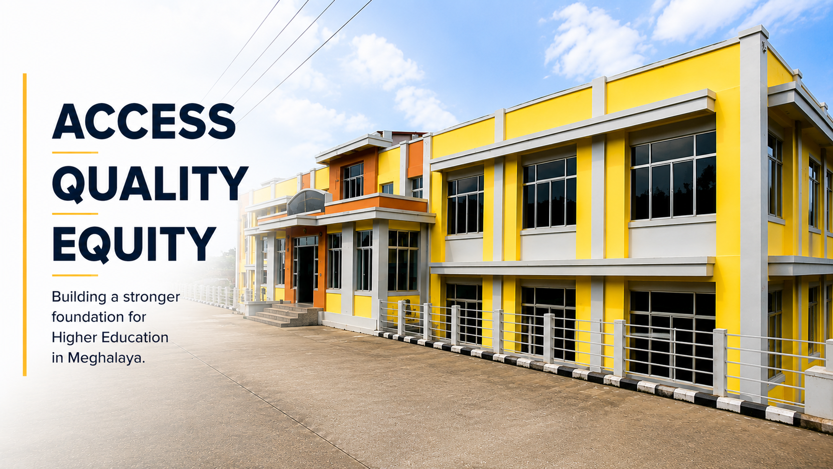 Banner showing Access, Quality and Equity